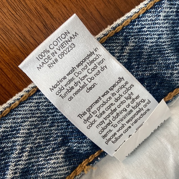 NWT Pacsun ultra high rise slim jeans dip tie size 24 - Picture 8 of 16